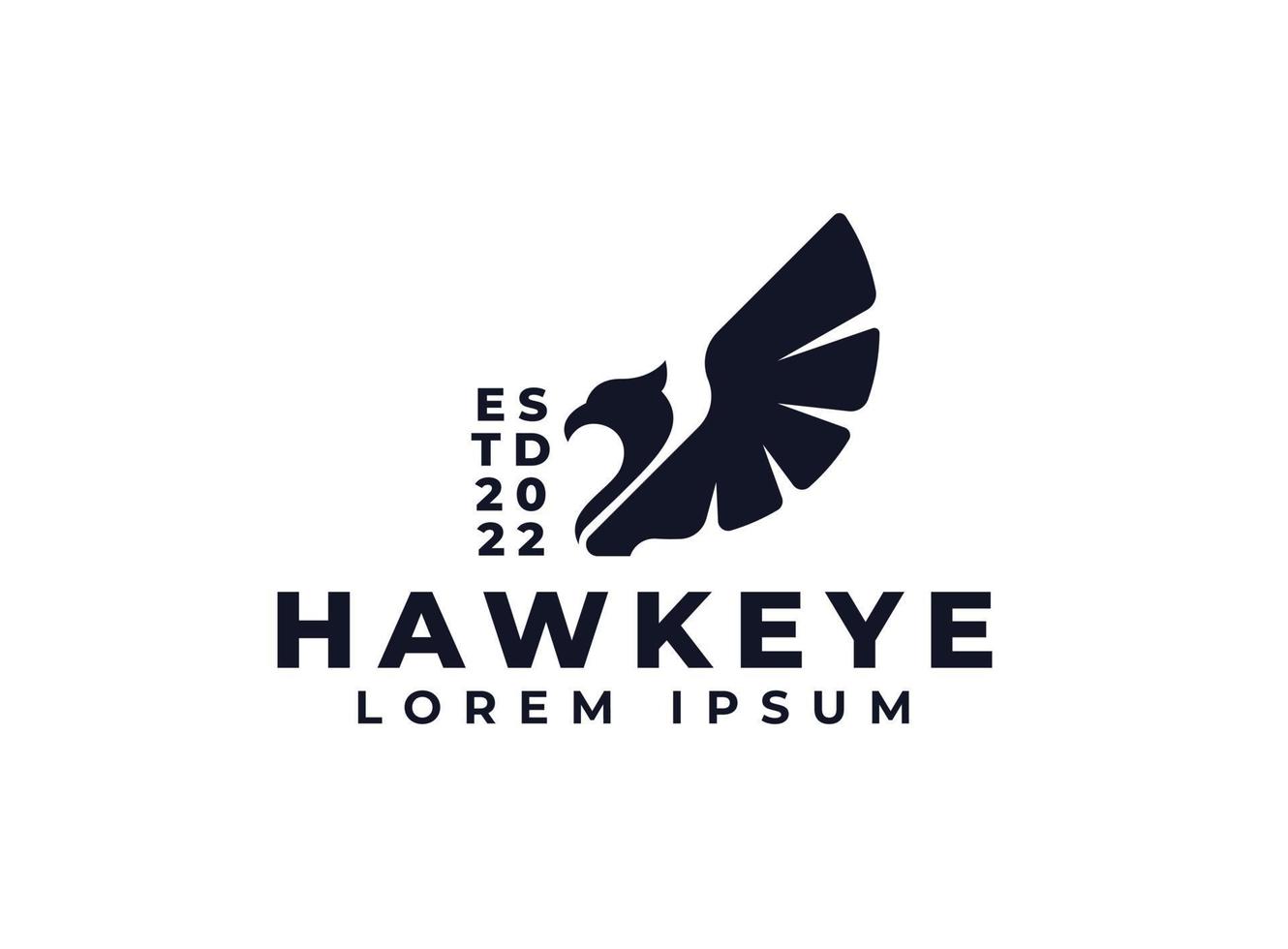 logotipo de ala de difusión de halcón o grifo. silueta de grifo. logotipo de grifo vector