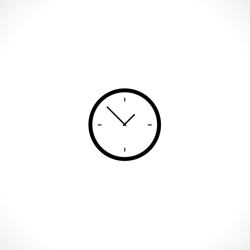 Clock icon. Time symbol flat style vector