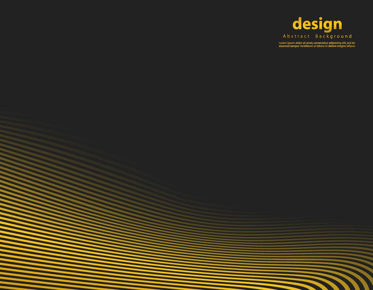 Abstract gold luxurious wave line background - simple texture for your design. gradient background. Modern decoration for websites, posters, banners, EPS10 vector
