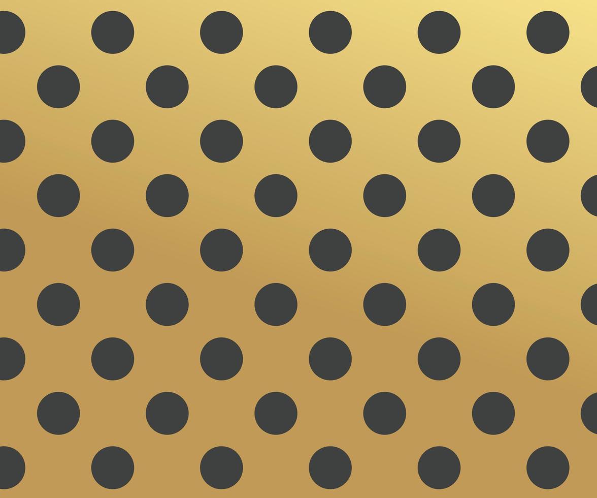 Gold polka dots pattern, colorful holiday background - vector abstract background