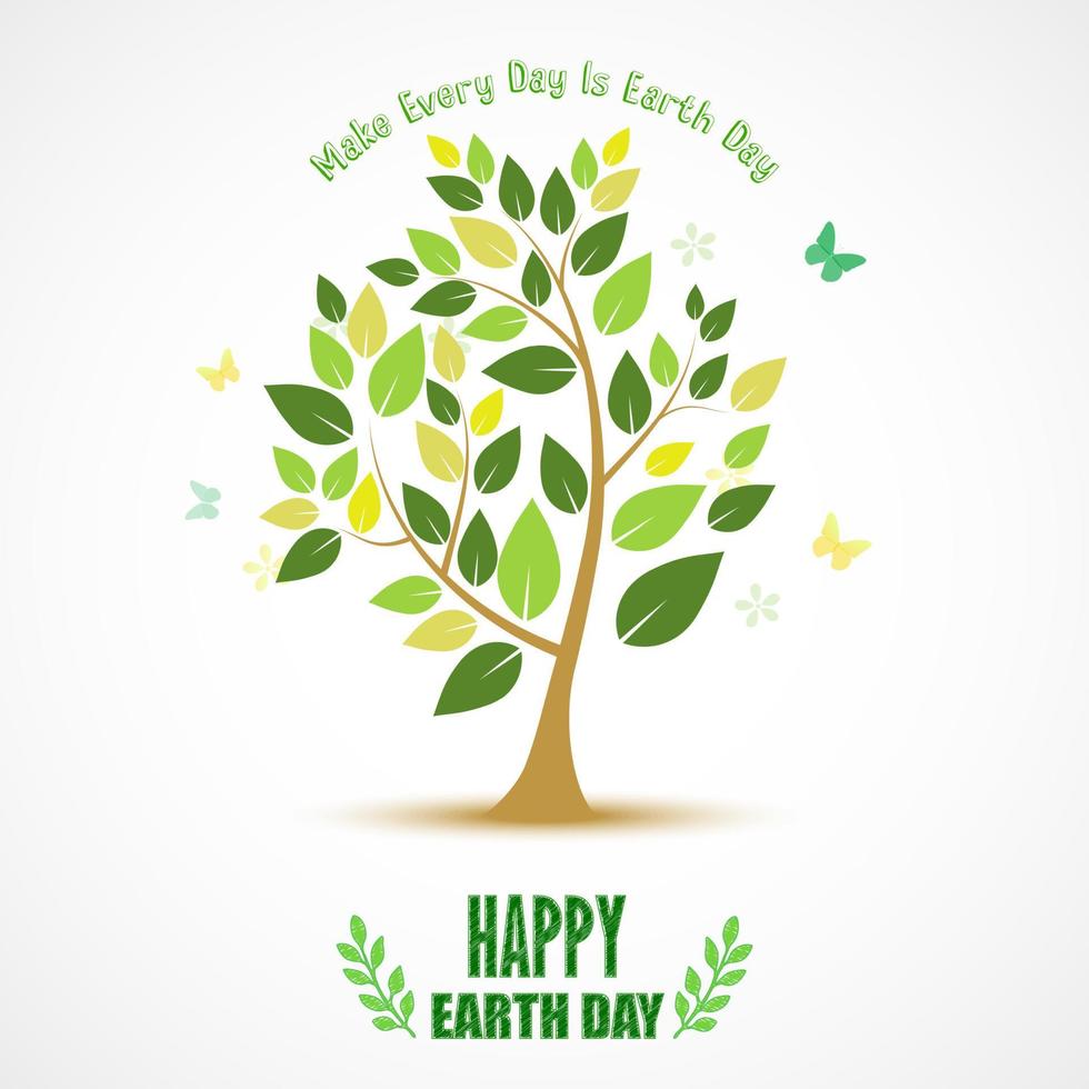Abstract tree for Happy Earth Day 6362029 Vector Art at Vecteezy