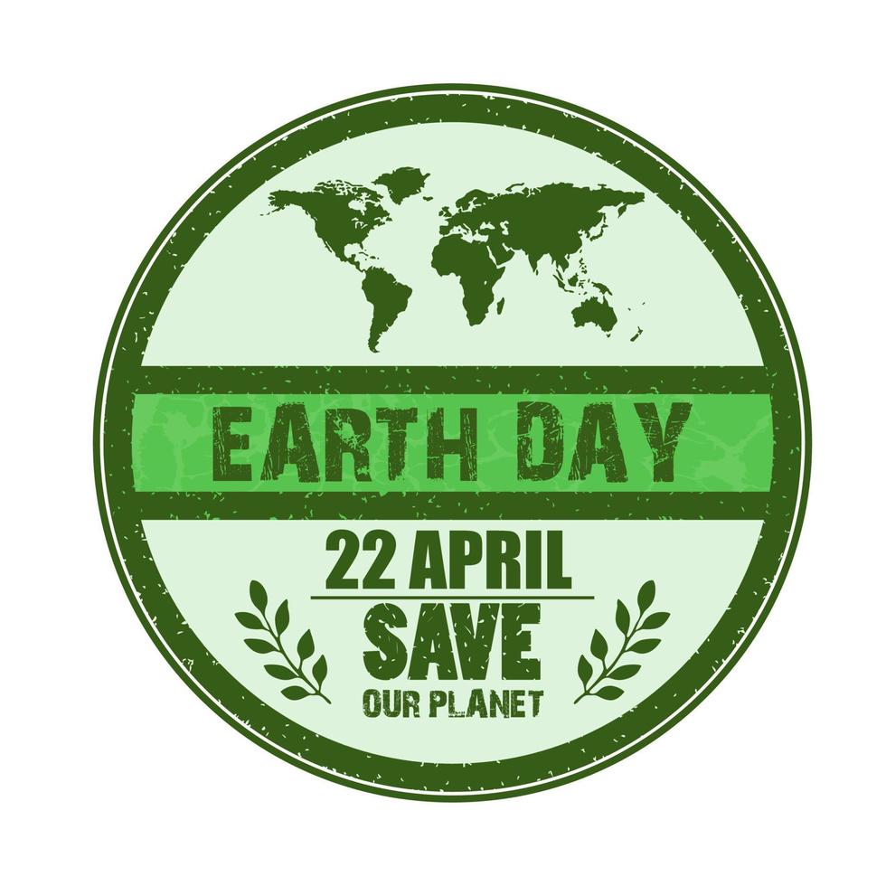 Happy Earth Day background vector