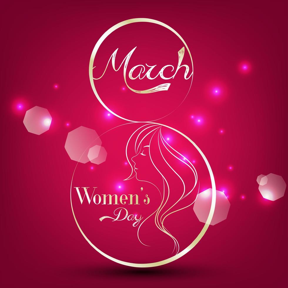 Women's day celebrating on light background.Vector vector