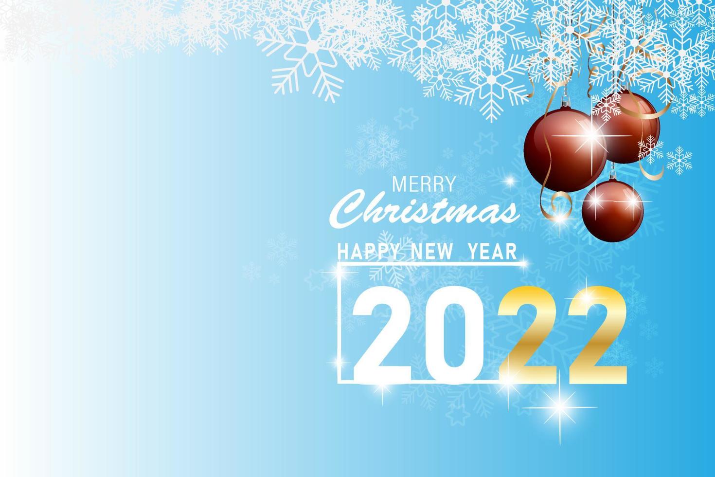 Happy New Year 2022 line design.  vector illustration