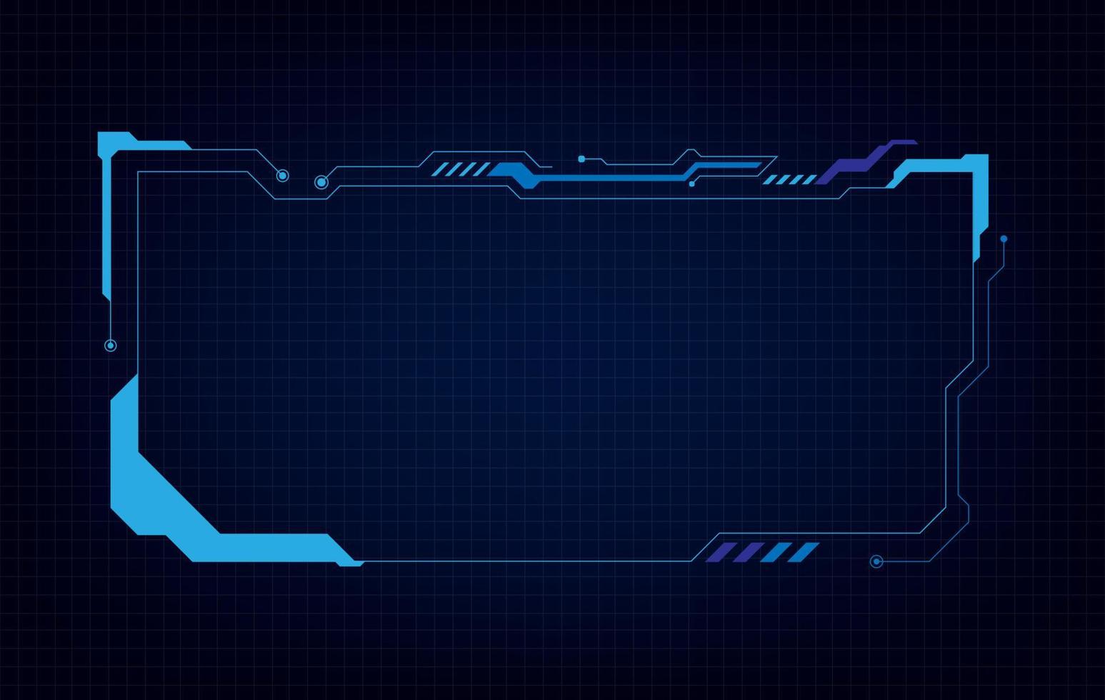 Resumen hud ui gui futuro sistema de pantalla futurista diseño virtual. ilustración vectorial eps10 vector