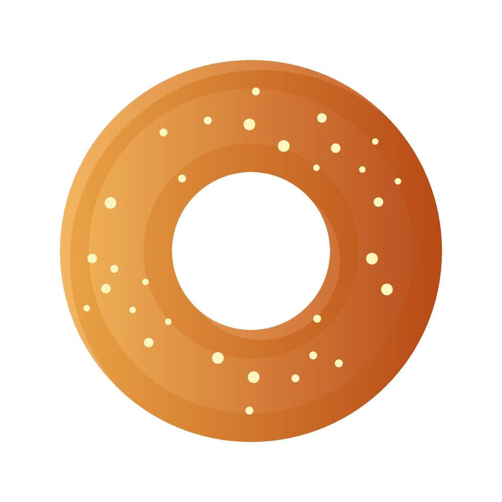 postre donut dibujos animados vector ilustración objeto aislado