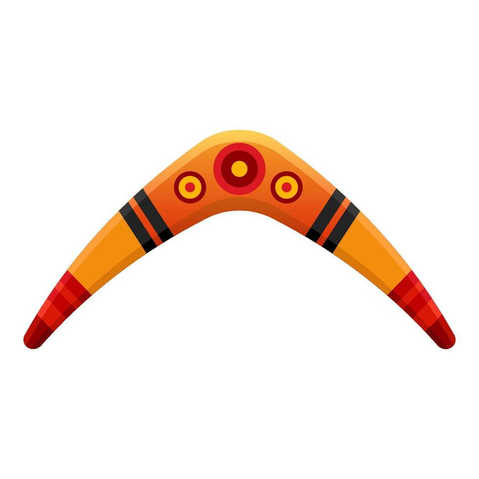 artesanía boomerang dibujos animados vector ilustración objeto aislado
