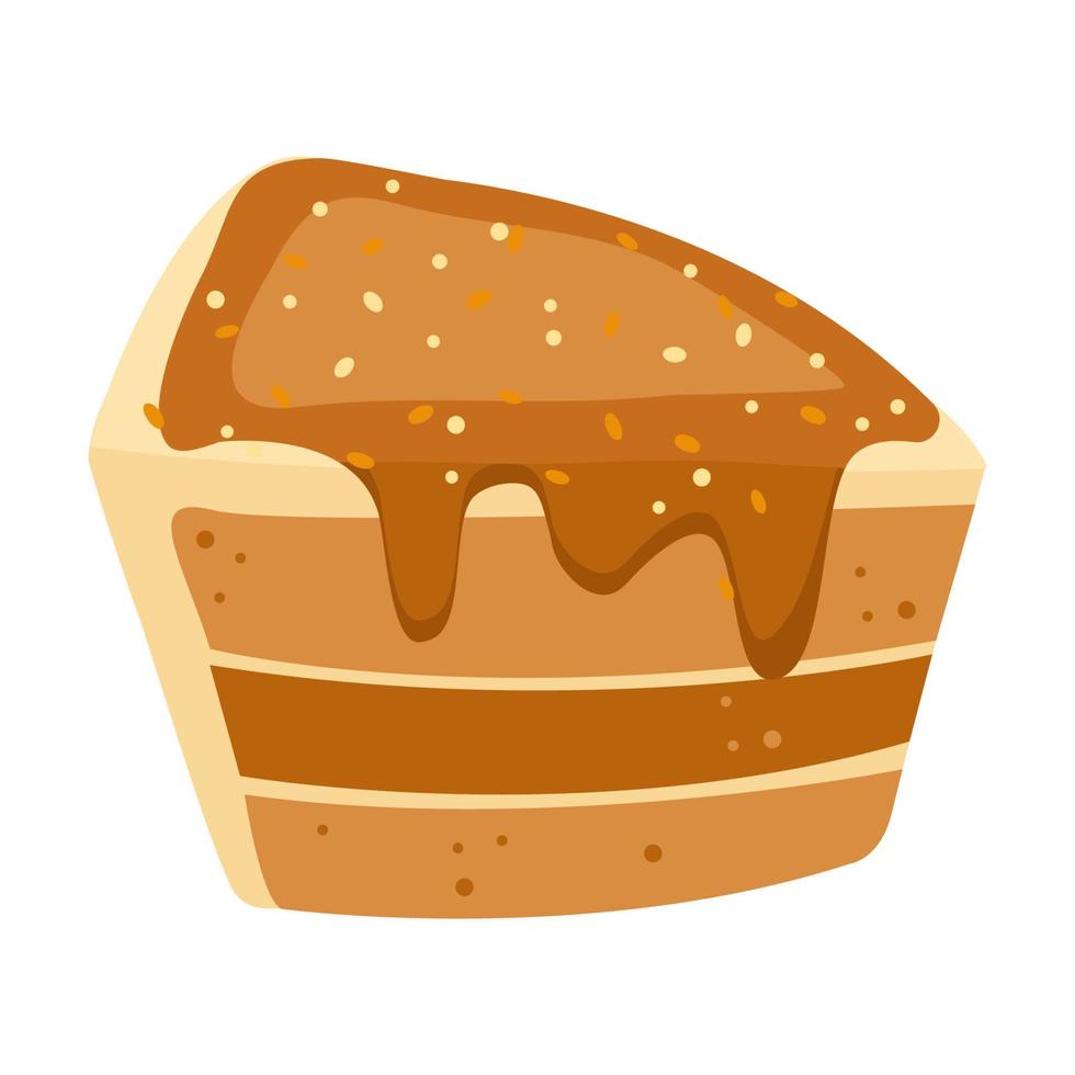 dessert cake cartoon vector illustration isolated object