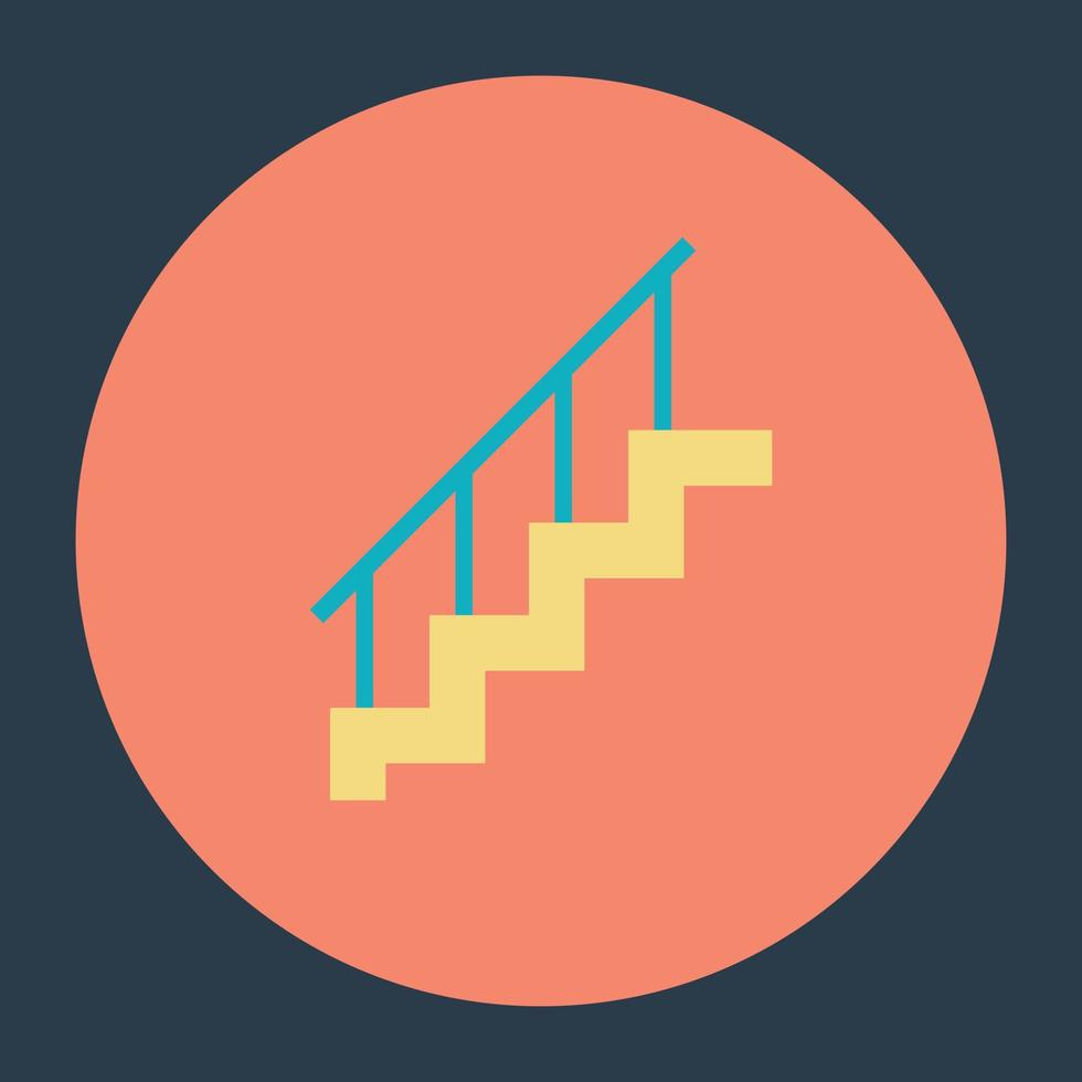 conceptos de escaleras interiores vector