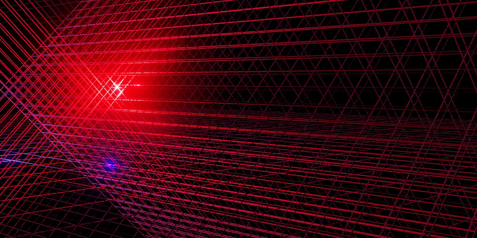 neon light laser background 80s neon grid 3d illustration photo