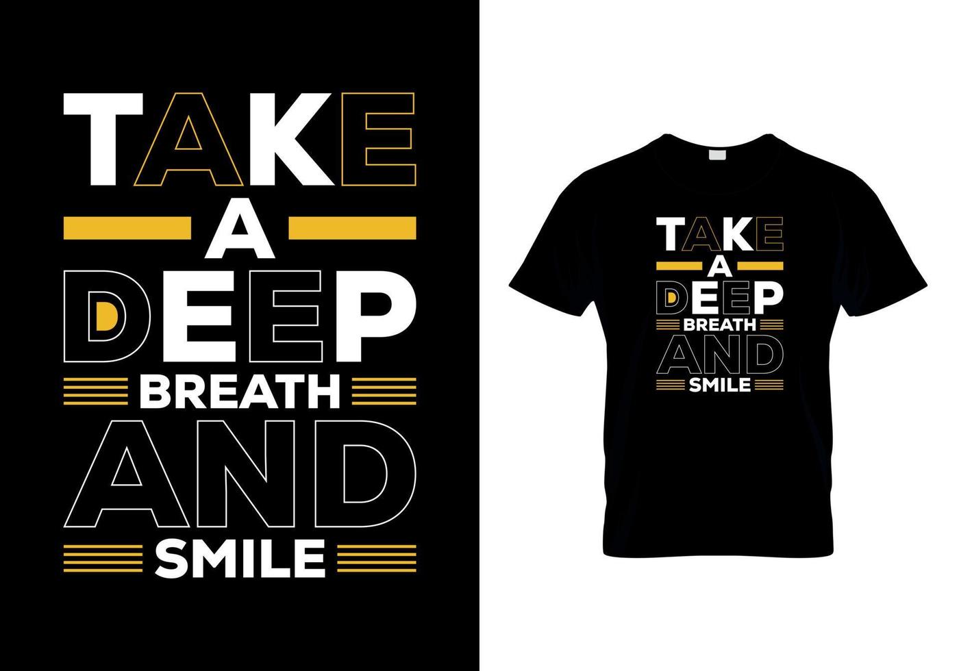 Take a beep breath and smile t-shirts design vector