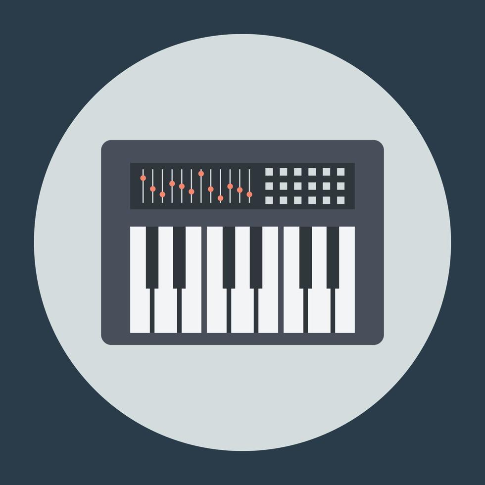 conceptos de piano electrico vector