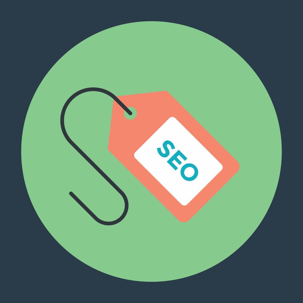 conceptos de etiquetas seo vector