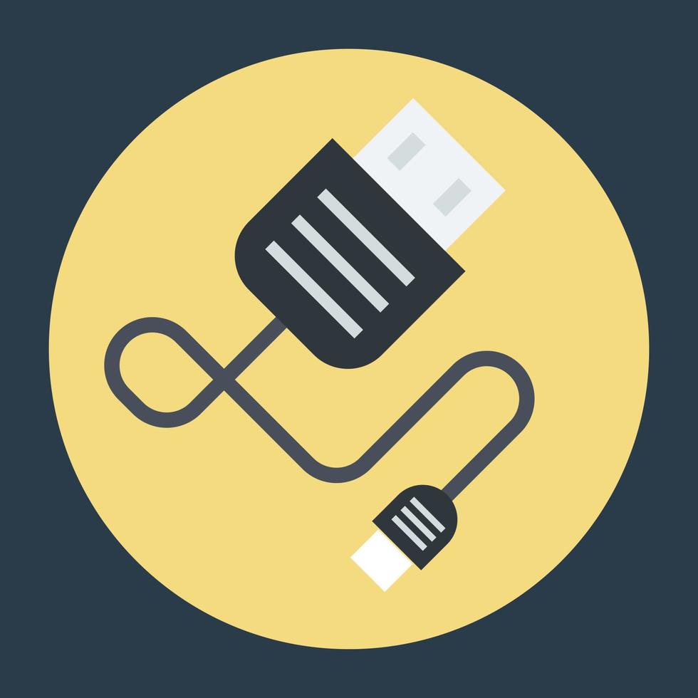 Usb Plug Concepts vector