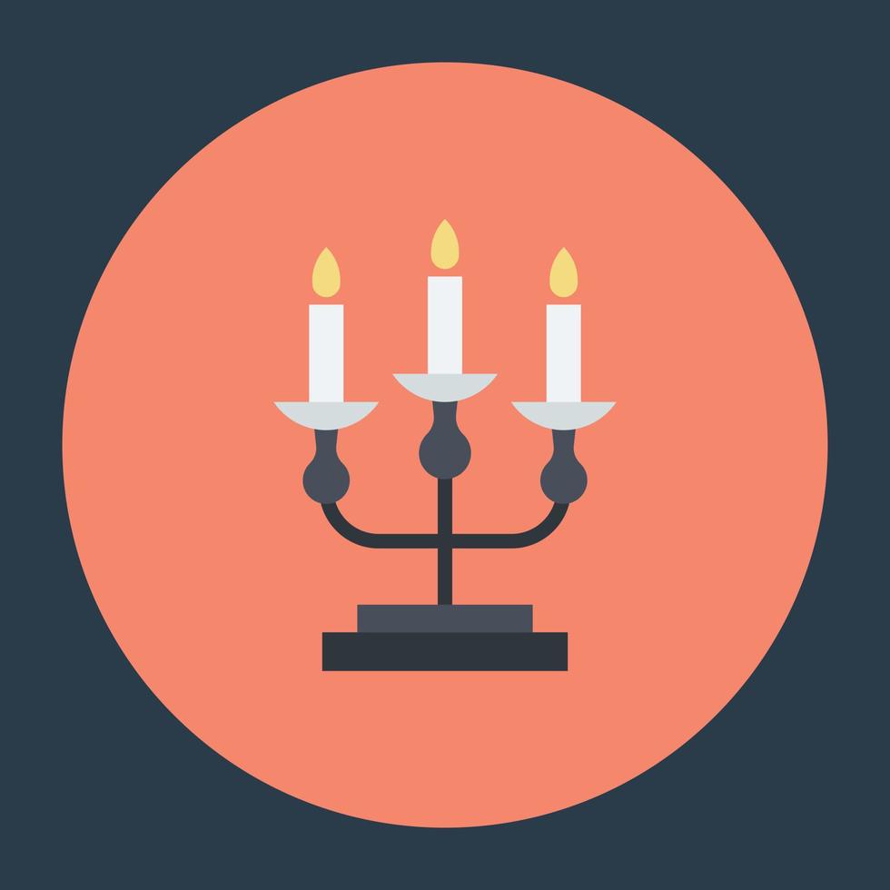 Trendy Candles Concepys vector