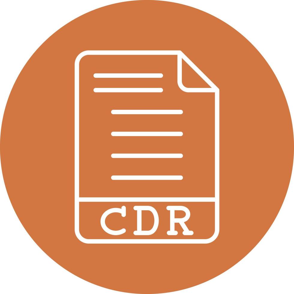 CDR Icon Style vector