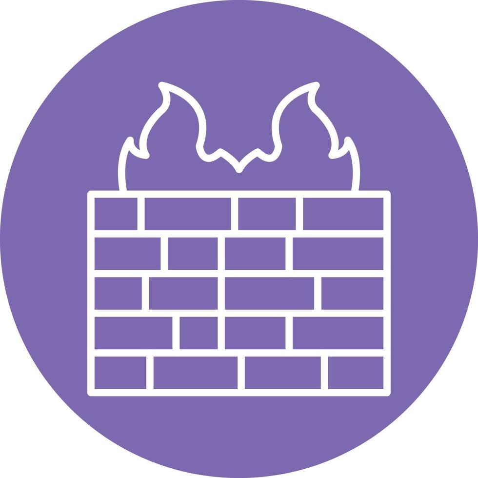 Firewall Icon Style vector