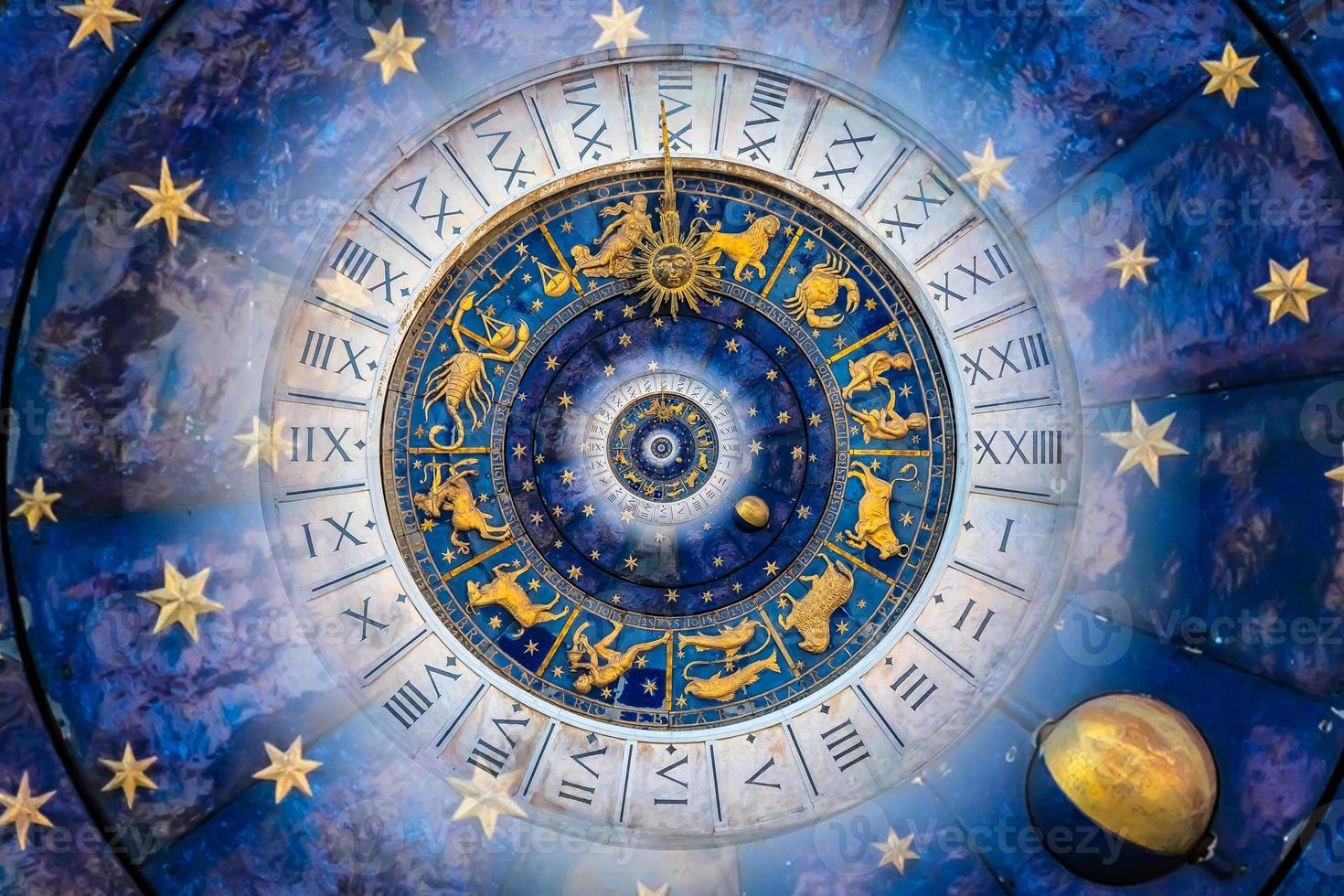 Droste effect background. Abstract design for concepts related to astrology and fantasy. photo