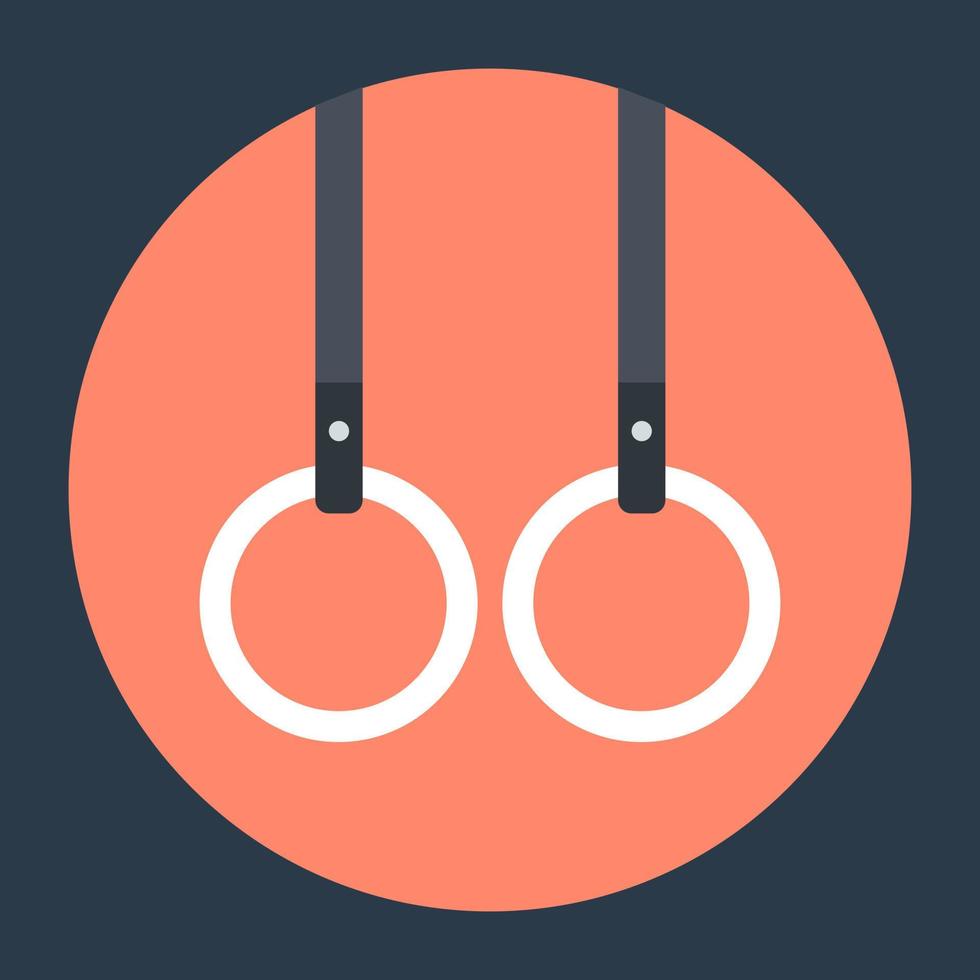 Gymnastic Rings Concepts vector