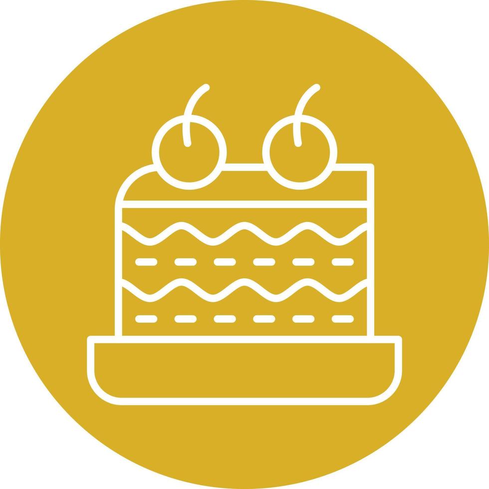 Cake Piece Icon Style vector