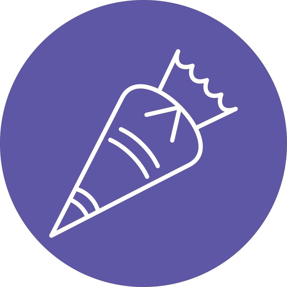 Pastry Bag Icon Style vector