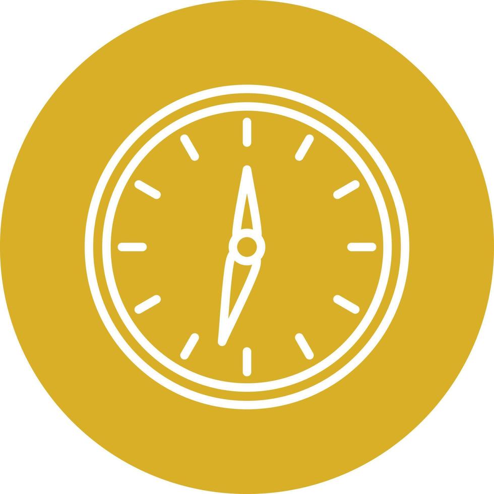 New Year Clock Icon Style vector