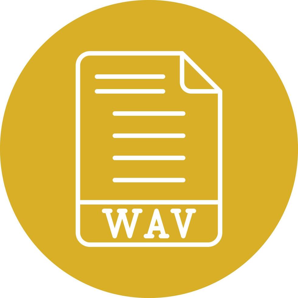 WAV Icon Style vector