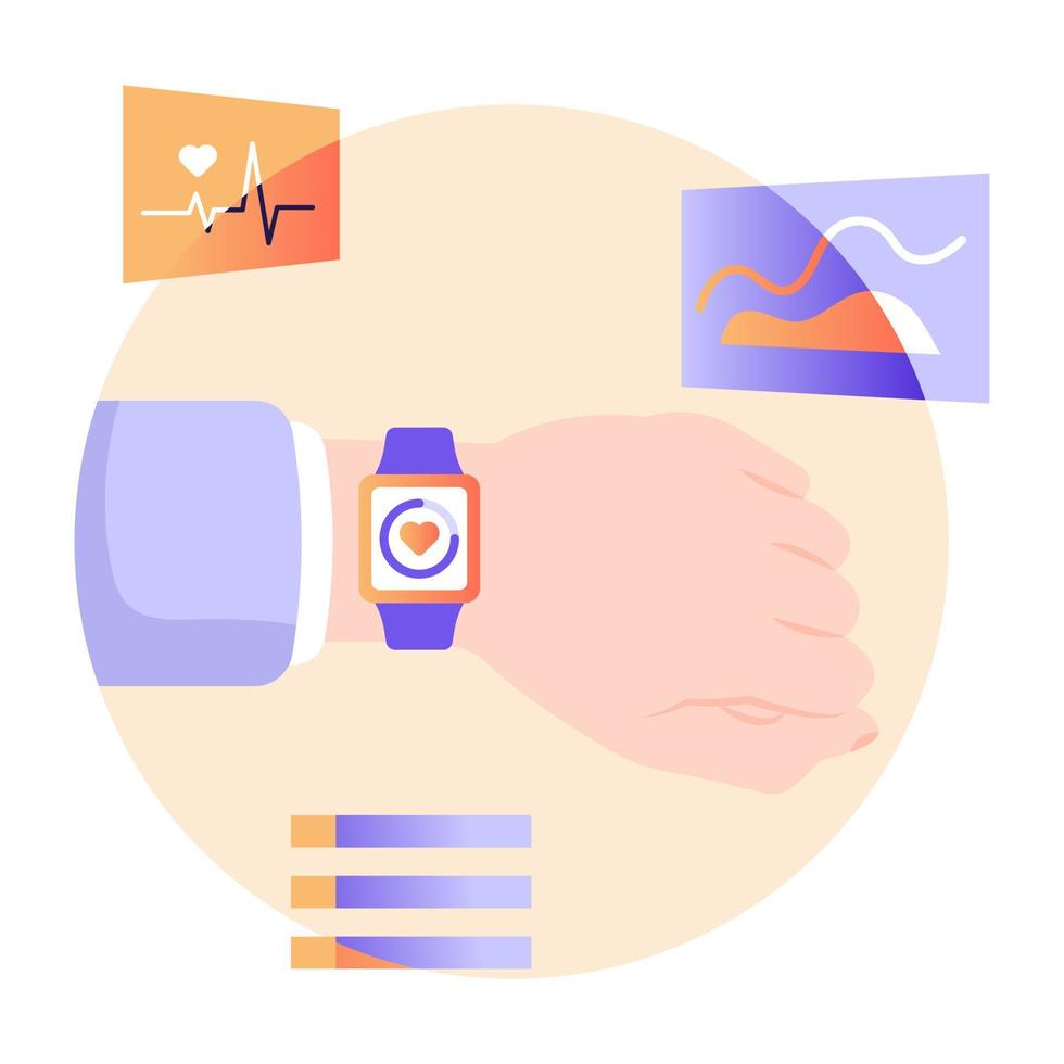 Medical discussion flat illustration, editable vector