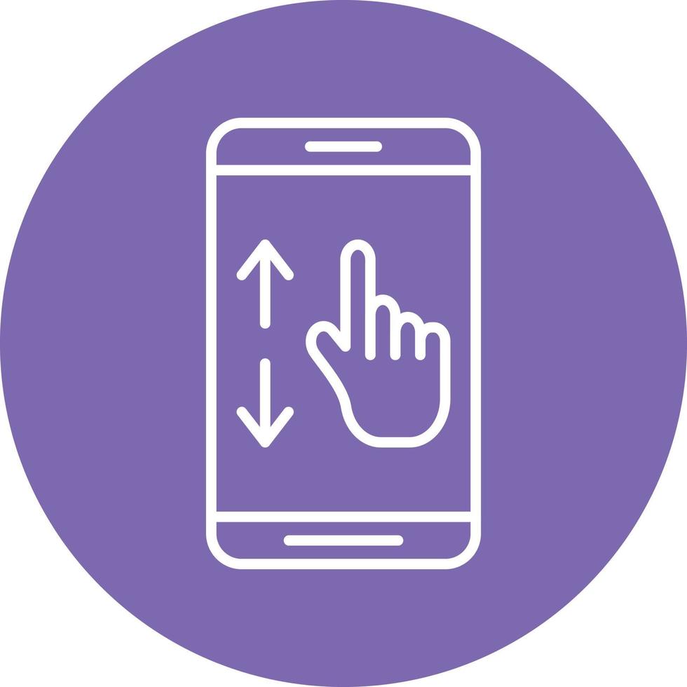Scrolling Icon Style vector