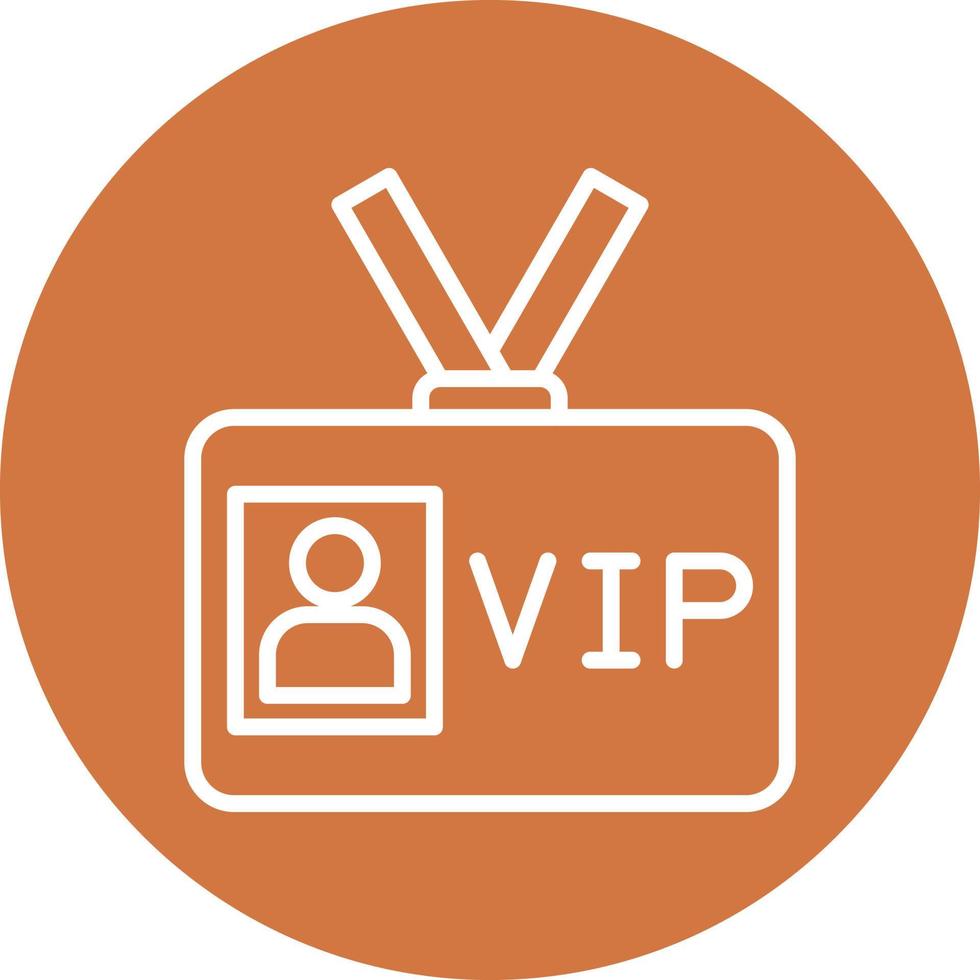 VIP Pass Icon Style vector