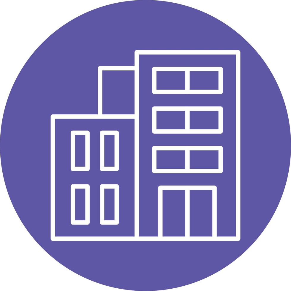 Office Building Icon Style vector