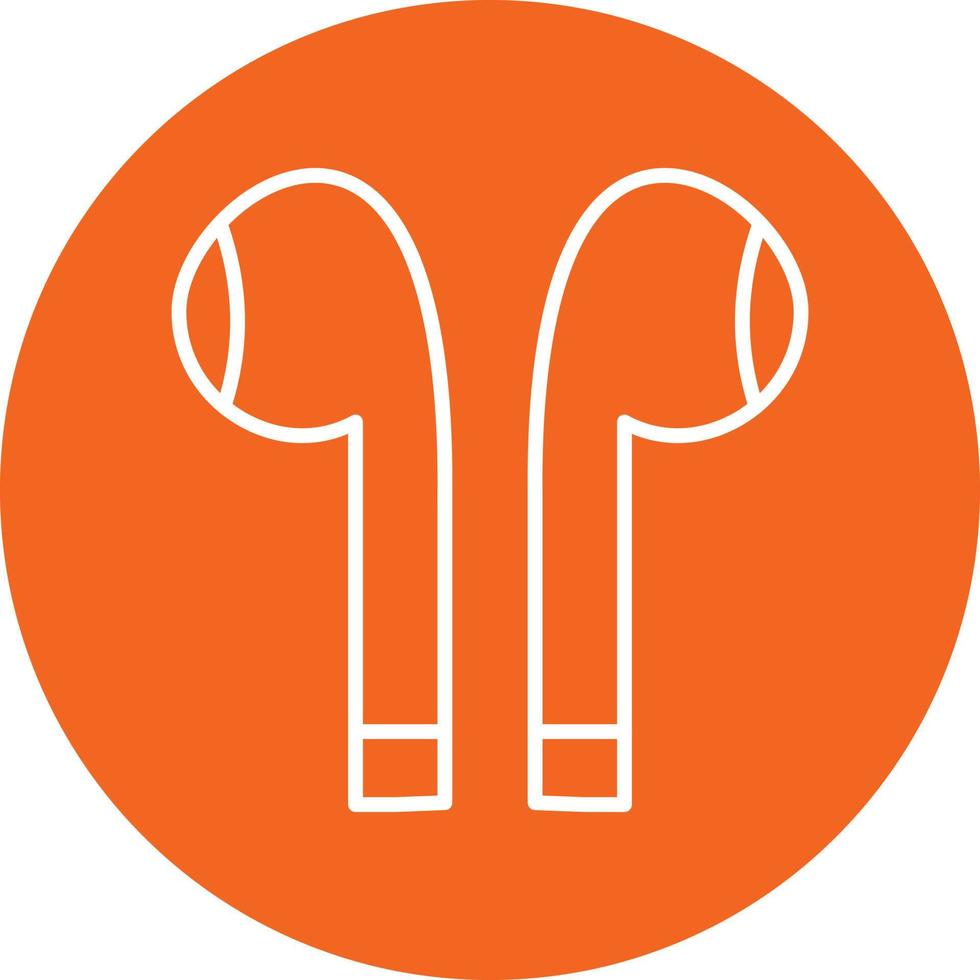 Earbuds Icon Style vector