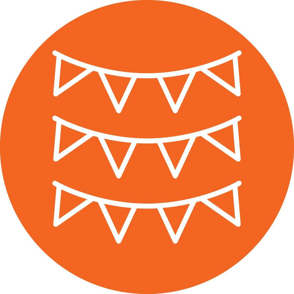 New Year Flags Icon Style vector