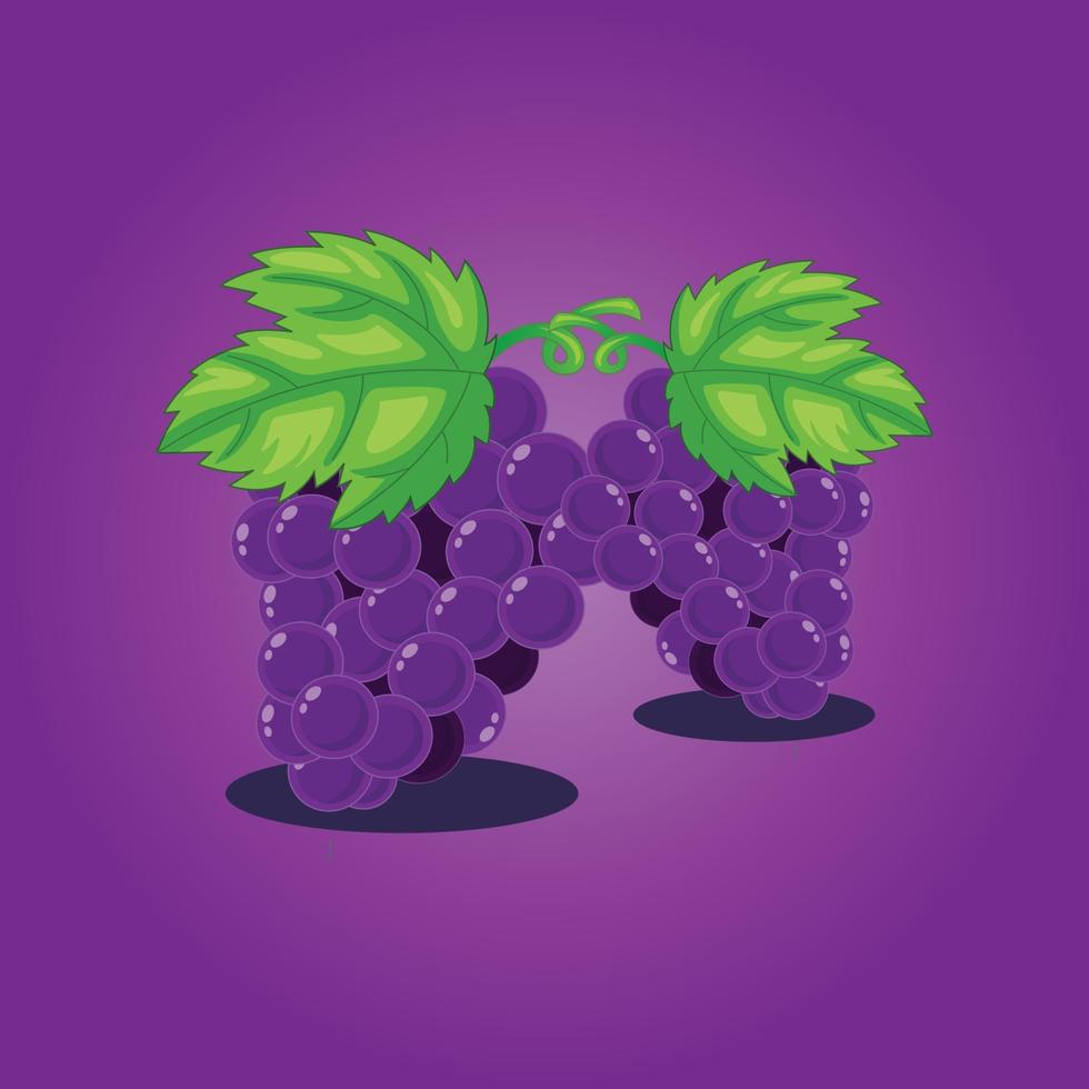 vector libre de fruta de uva