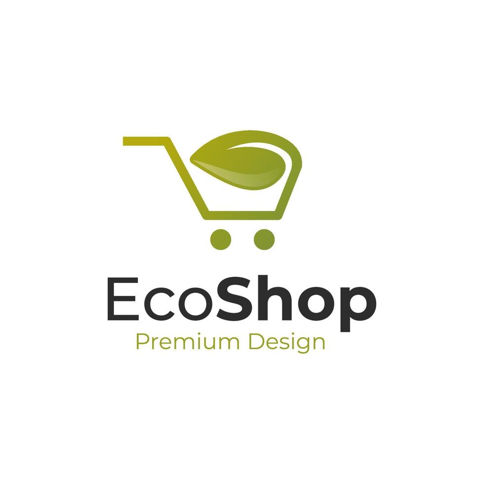 eco shop basket icon or nature store logo design simple line art vector