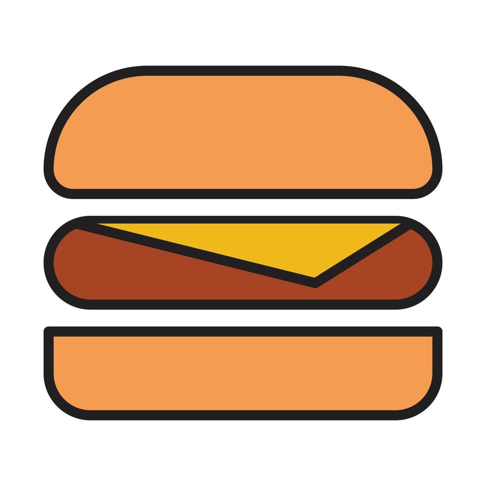 burger icon for website, promotion, social media vector