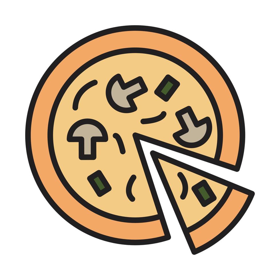 icono de pizza para sitio web, promoción, redes sociales vector