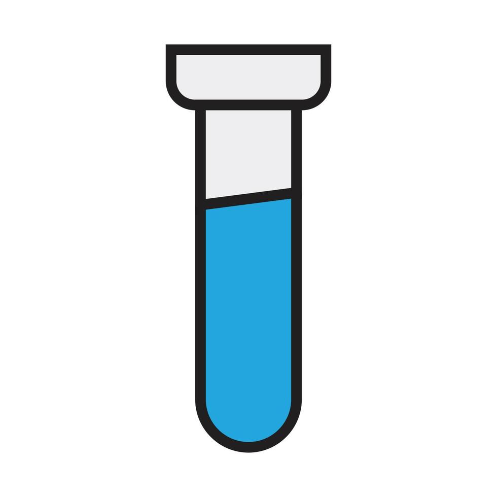 chemical tube reaction icon for website, promotion, social media vector