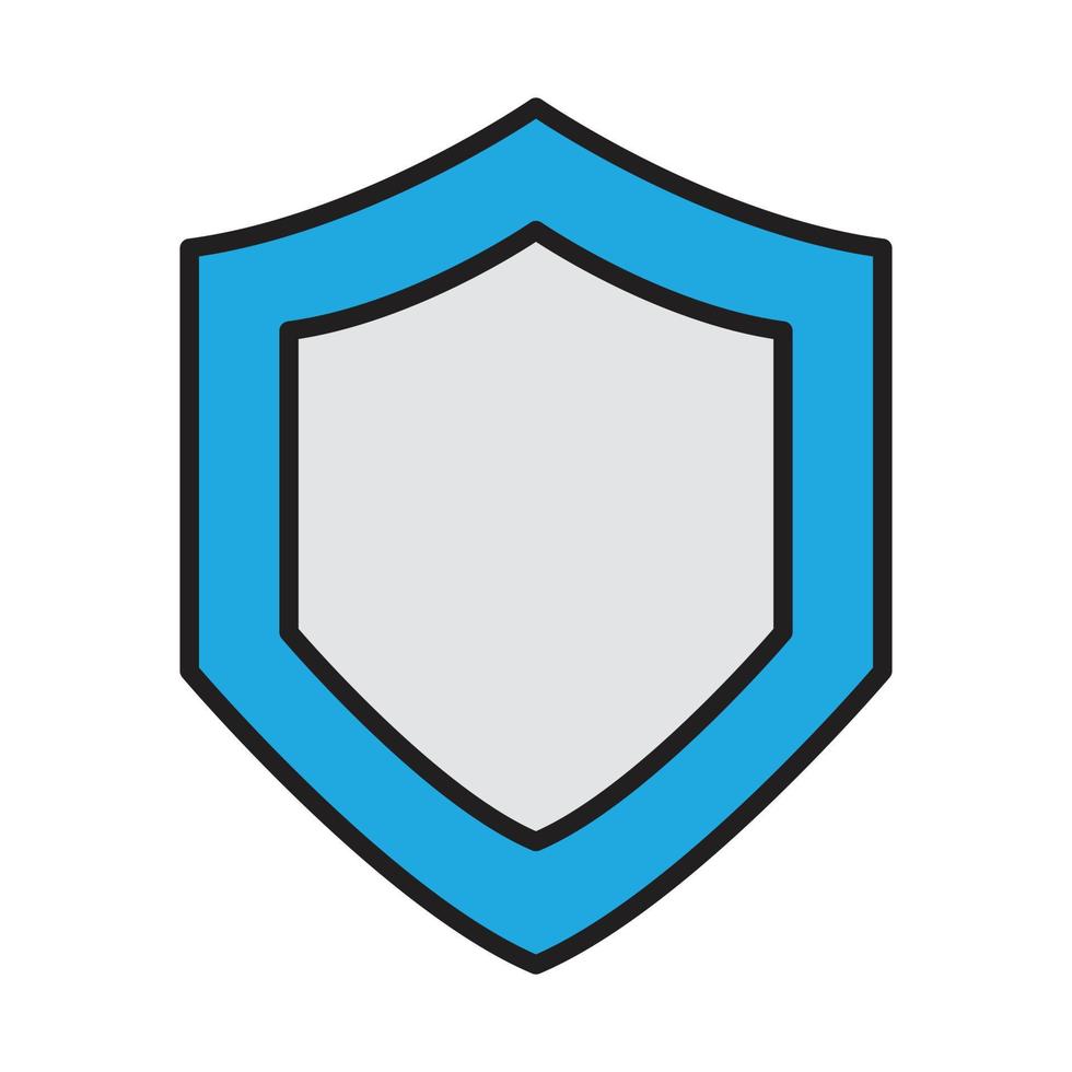 Shield icon for website, promotion, social media vector