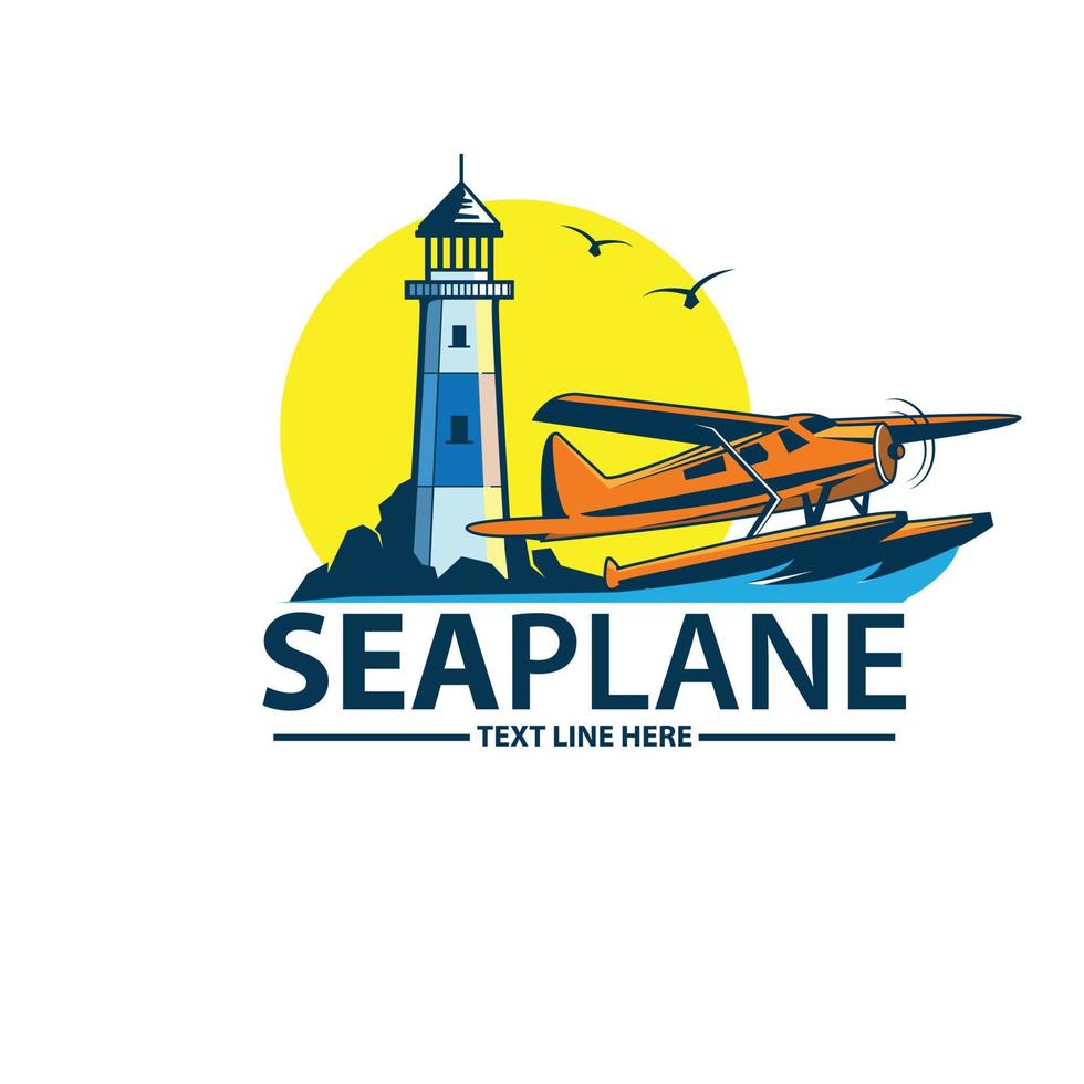 seaplane and the tower vector