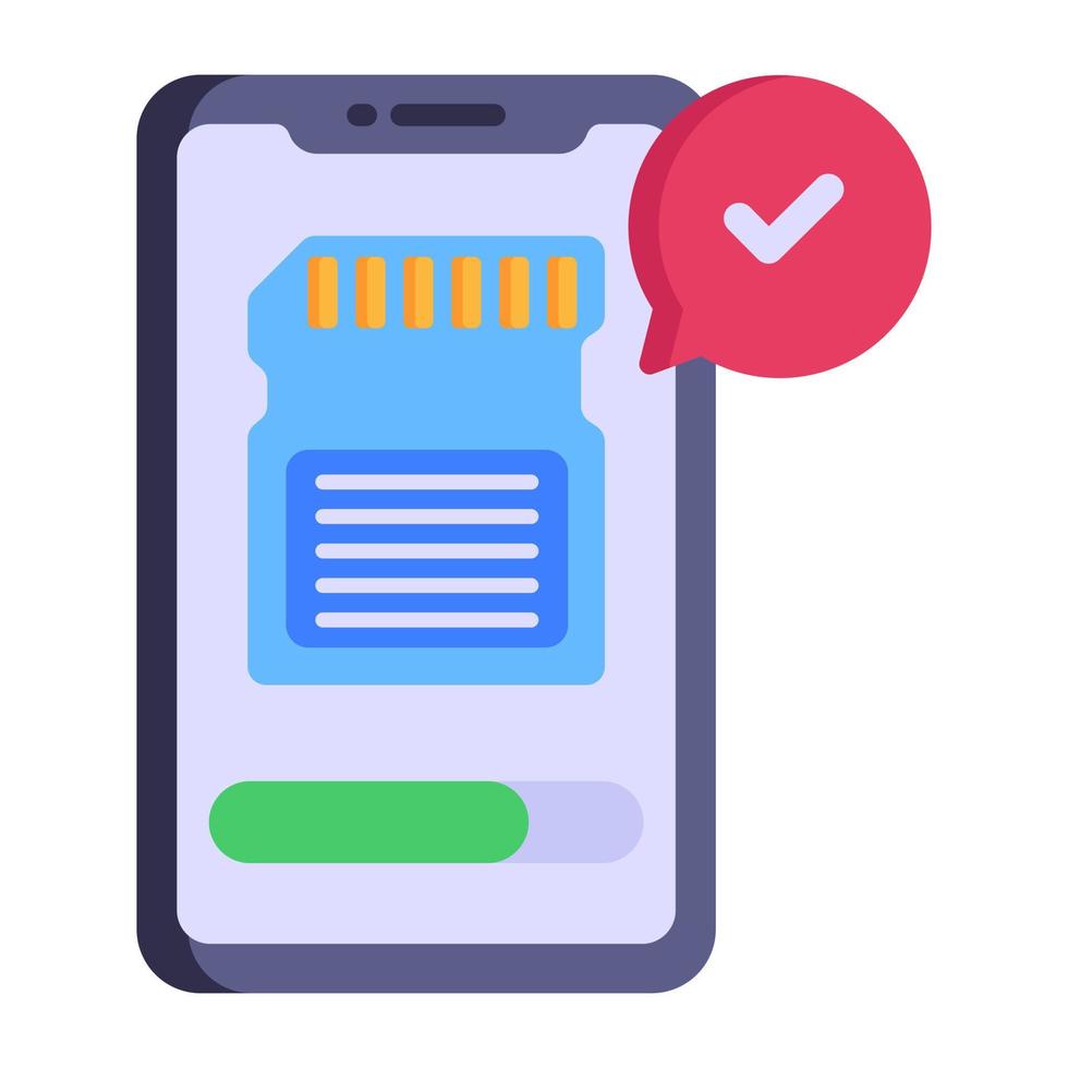 Modern flat style icon of customer support vector