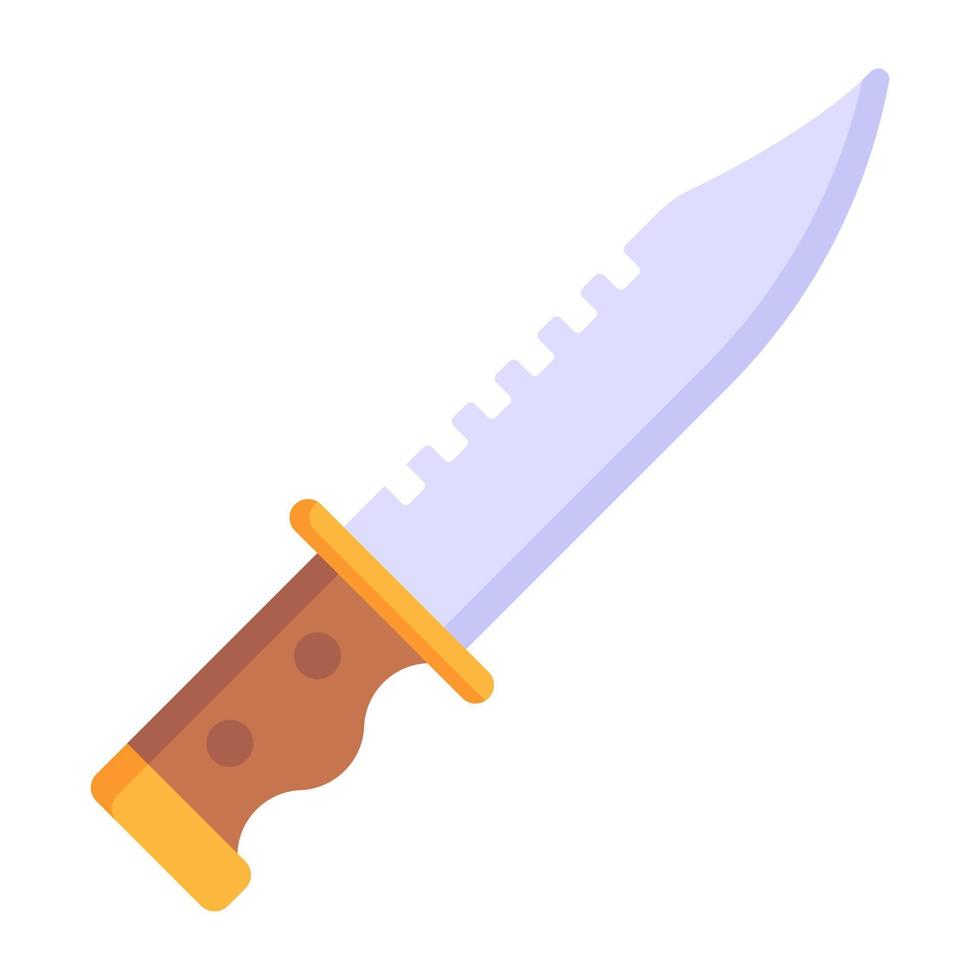 Grab this amazing flat icon of knife vector