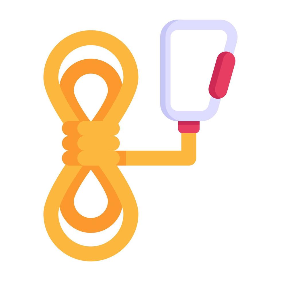 Rope fastener flat icon is up for premium use vector