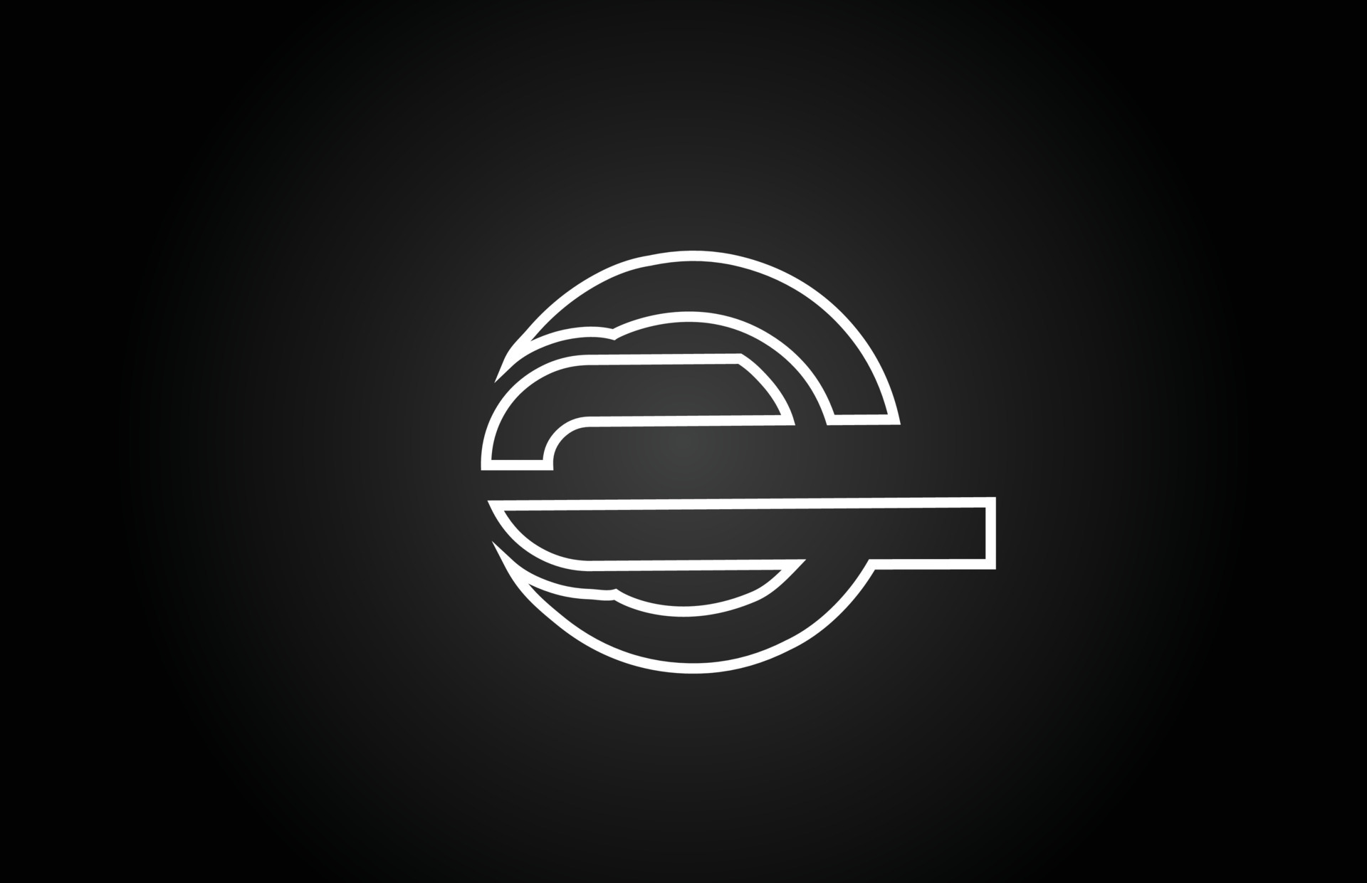 line C black and white alphabet letter logo icon design . Creative