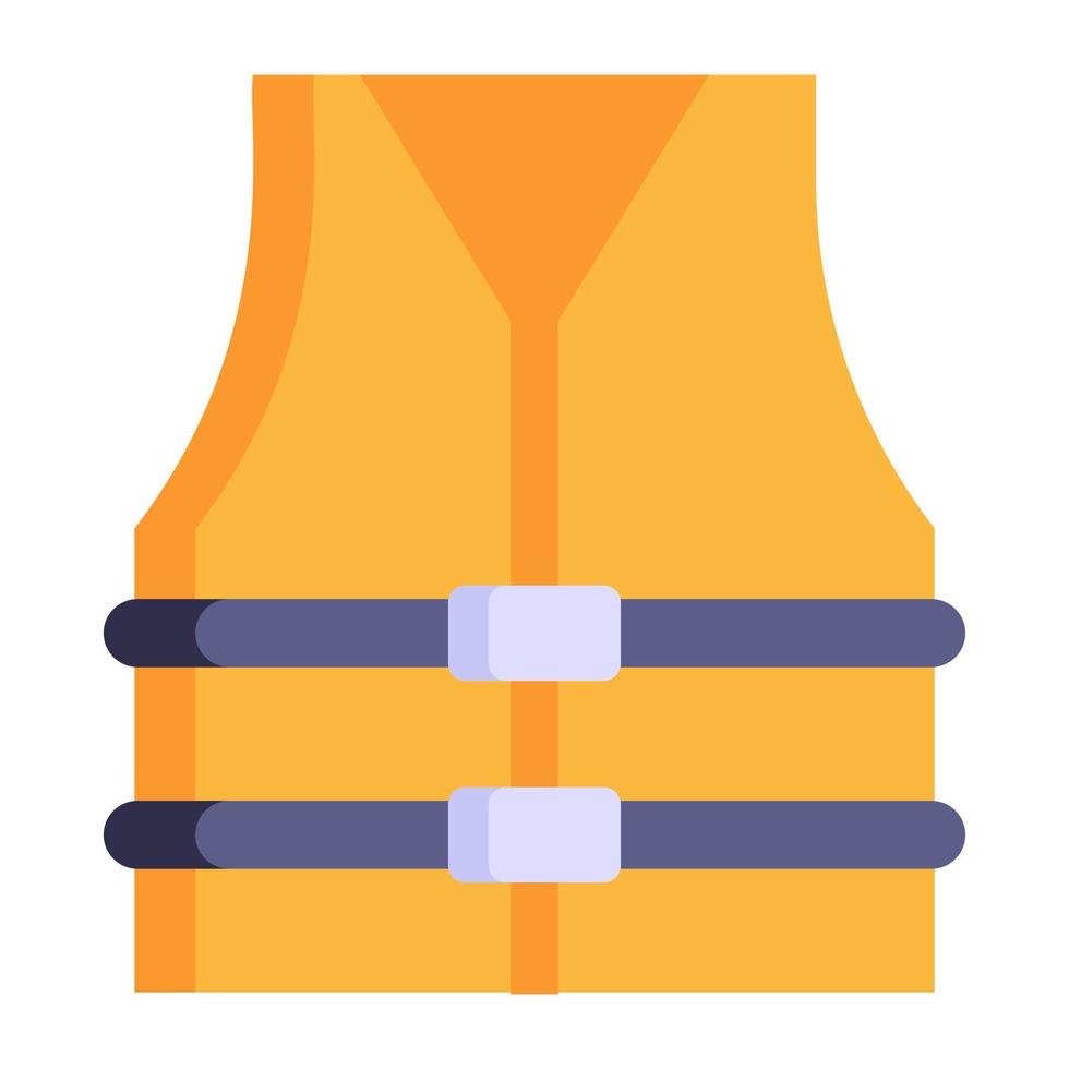 A modern flat icon of life jacket, life preserver vector
