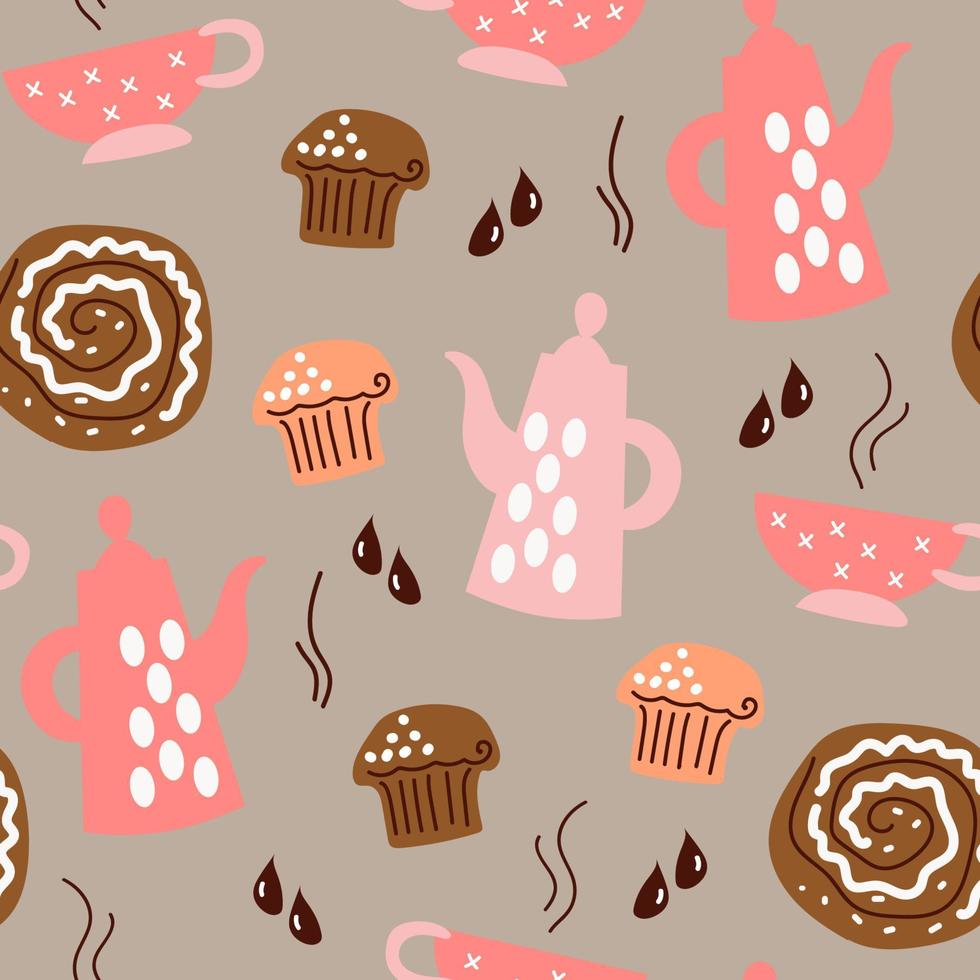 set bakery products vector