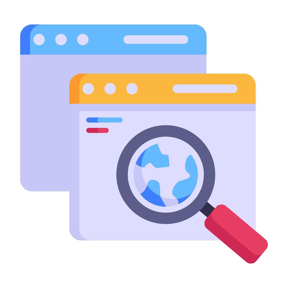 descargar icono plano premium de análisis web vector