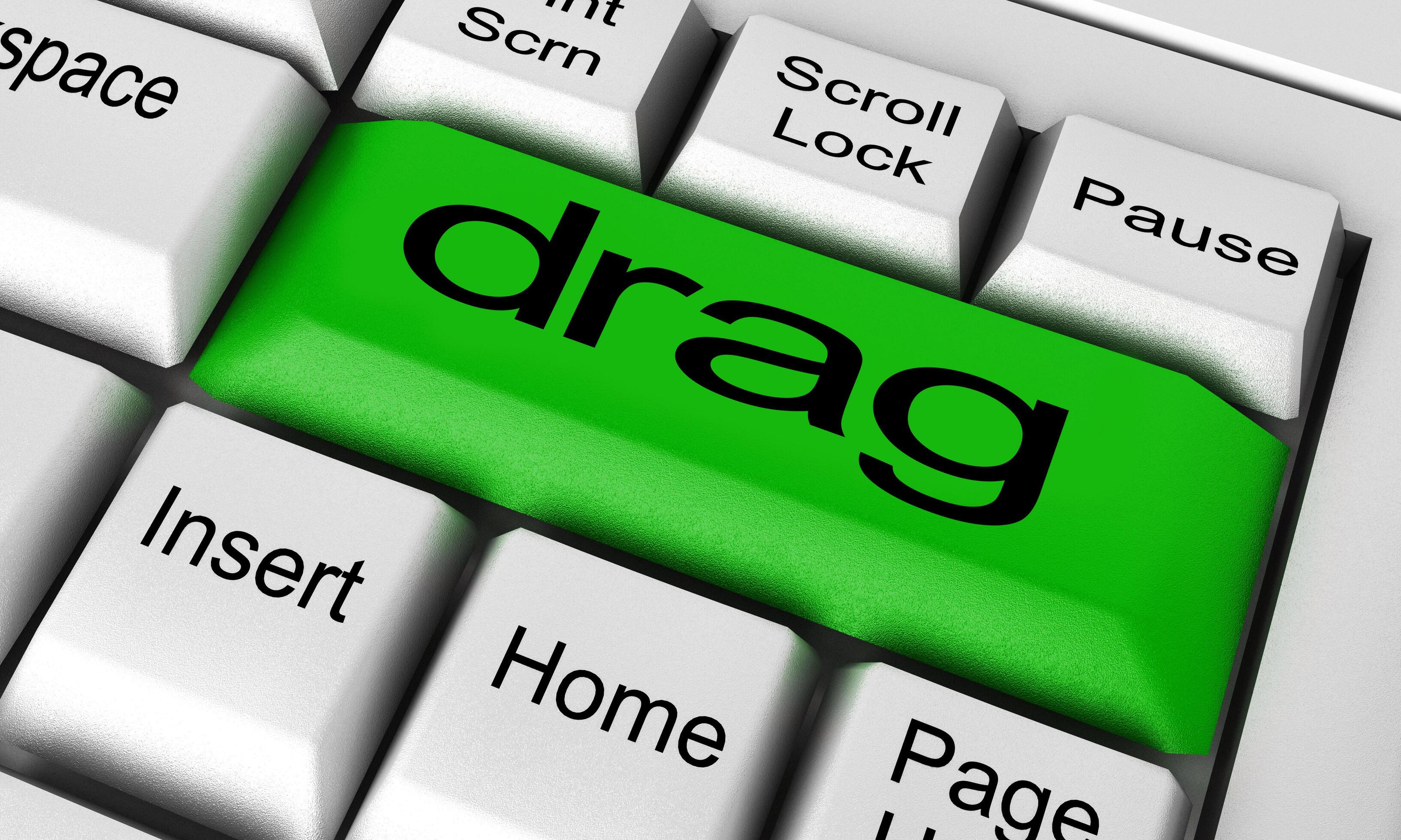 drag word on keyboard button 6374322 Stock Photo at Vecteezy