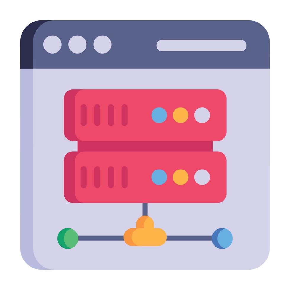 Grab this amazing flat icon of website vector