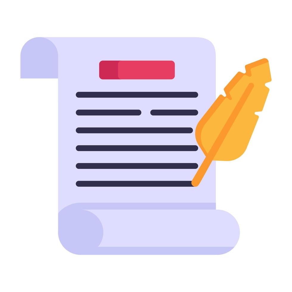 Modern flat icon of proofreading, editable vector